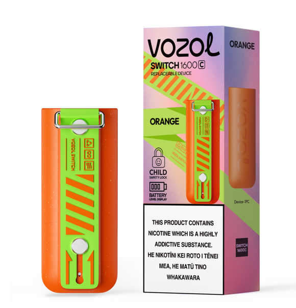Vozol Switch 1600p 50mg Replace Device Orange