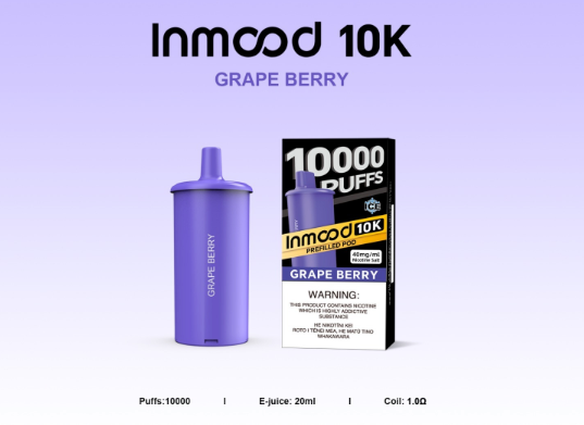 Inmood 10k 40mg pod grape berry