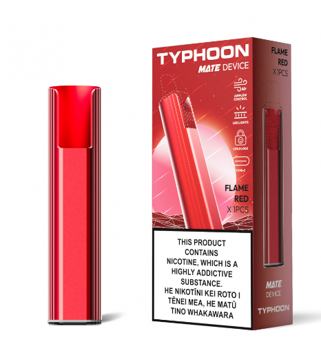 Typhoon 2500p 50mg device flame red