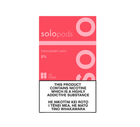 Solo Pod 2-pack 50mg strawberry mint
