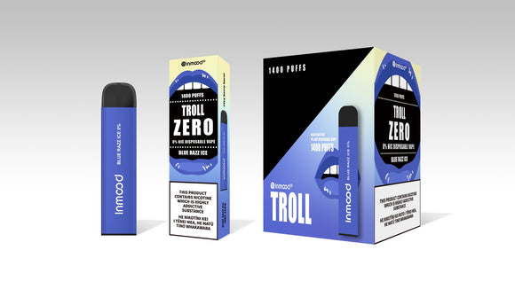 Troll 1400 puffs 0mg Blue Razz