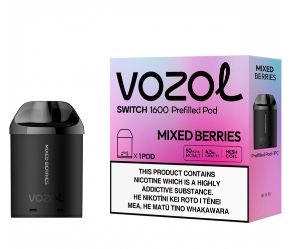 Vozol Switch 1600 puffs 50mg Pod-Mixed Berries