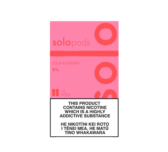 Solo Pod 2-pack 50mg sour raspberry